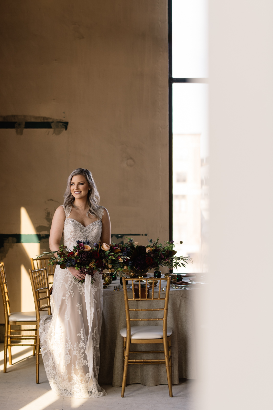 Cedar Rapids Wedding | The Olympic South Side Theater Wedding Venue | Styled Shoot