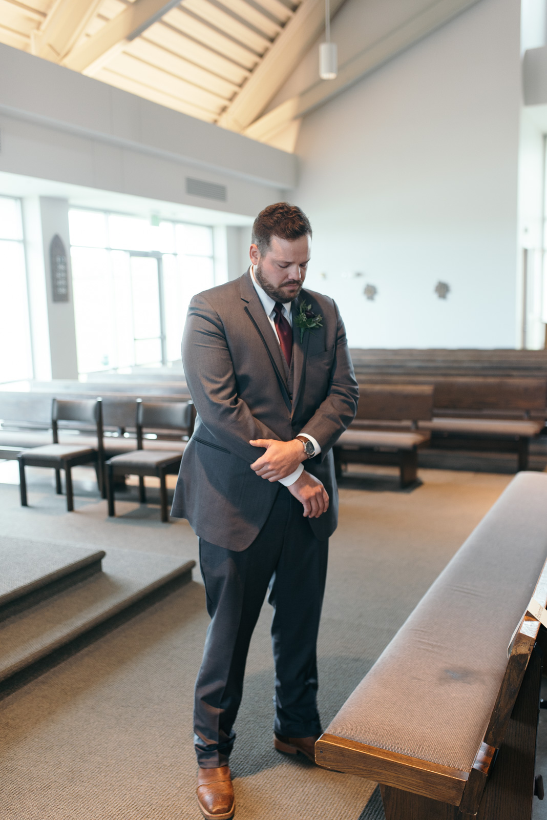 groom St. John XXIII Parish wedding ceremony