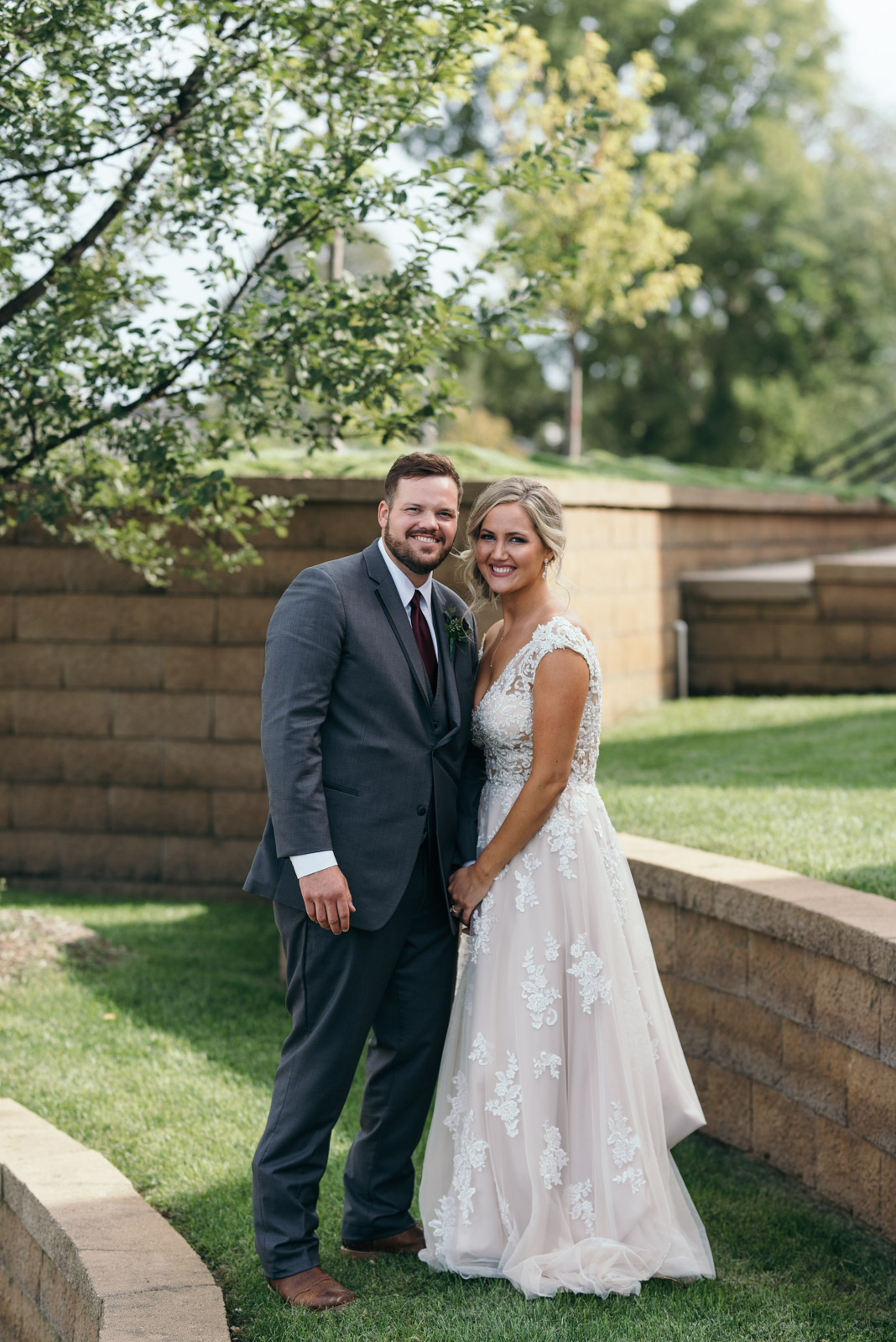 bride and groom National Czech & Slovak Museum & Library wedding venue