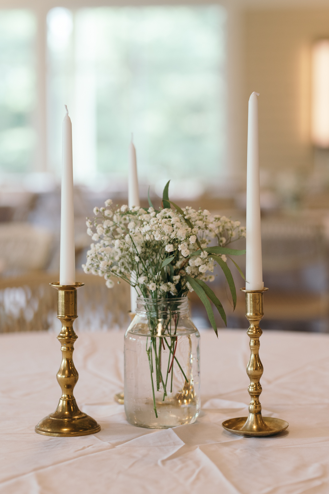 Ushers Ferry Historic Village Wedding Reception table decor