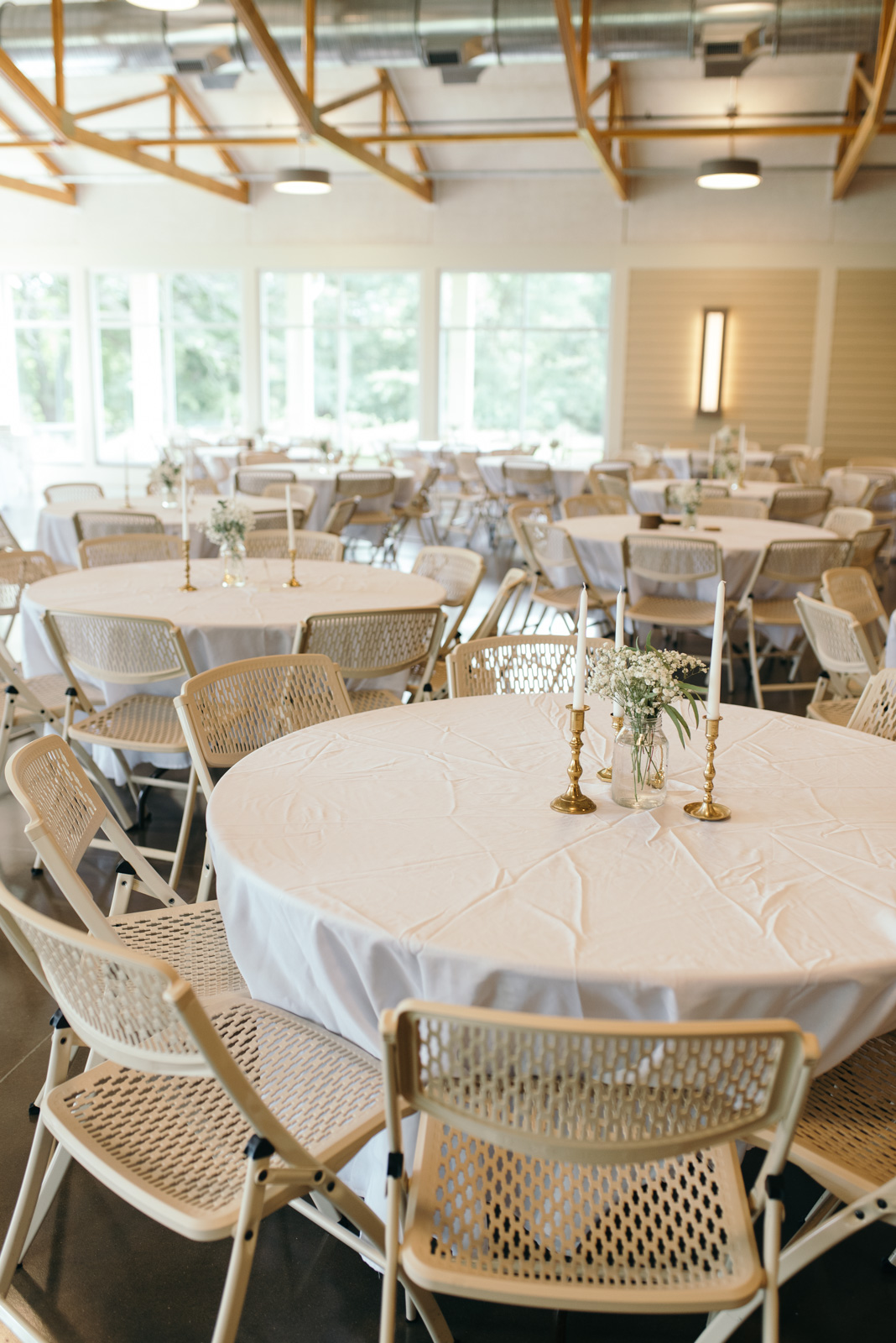 Ushers Ferry Historic Village Wedding Reception tables