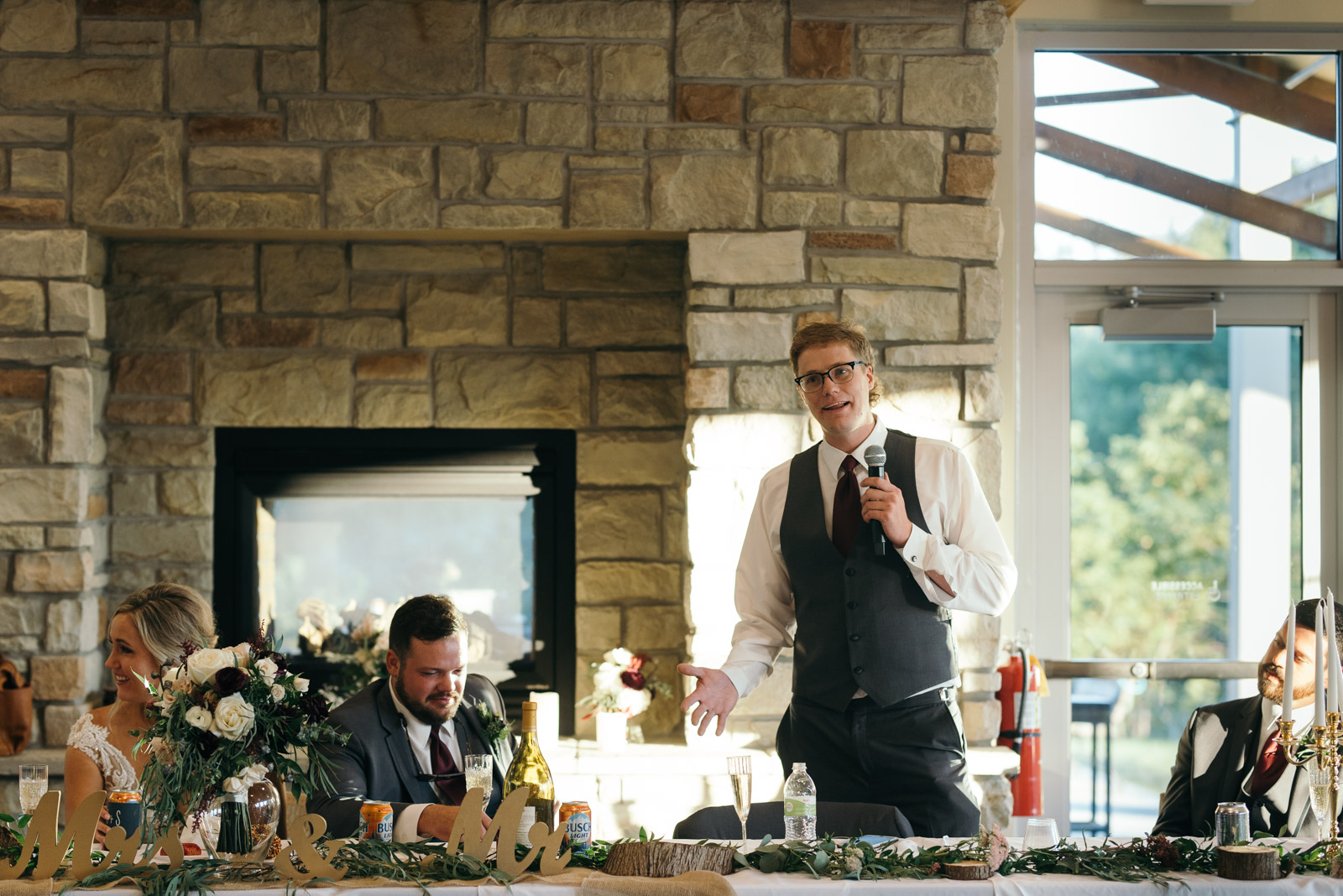 best man speech Ushers Ferry Historic Village wedding