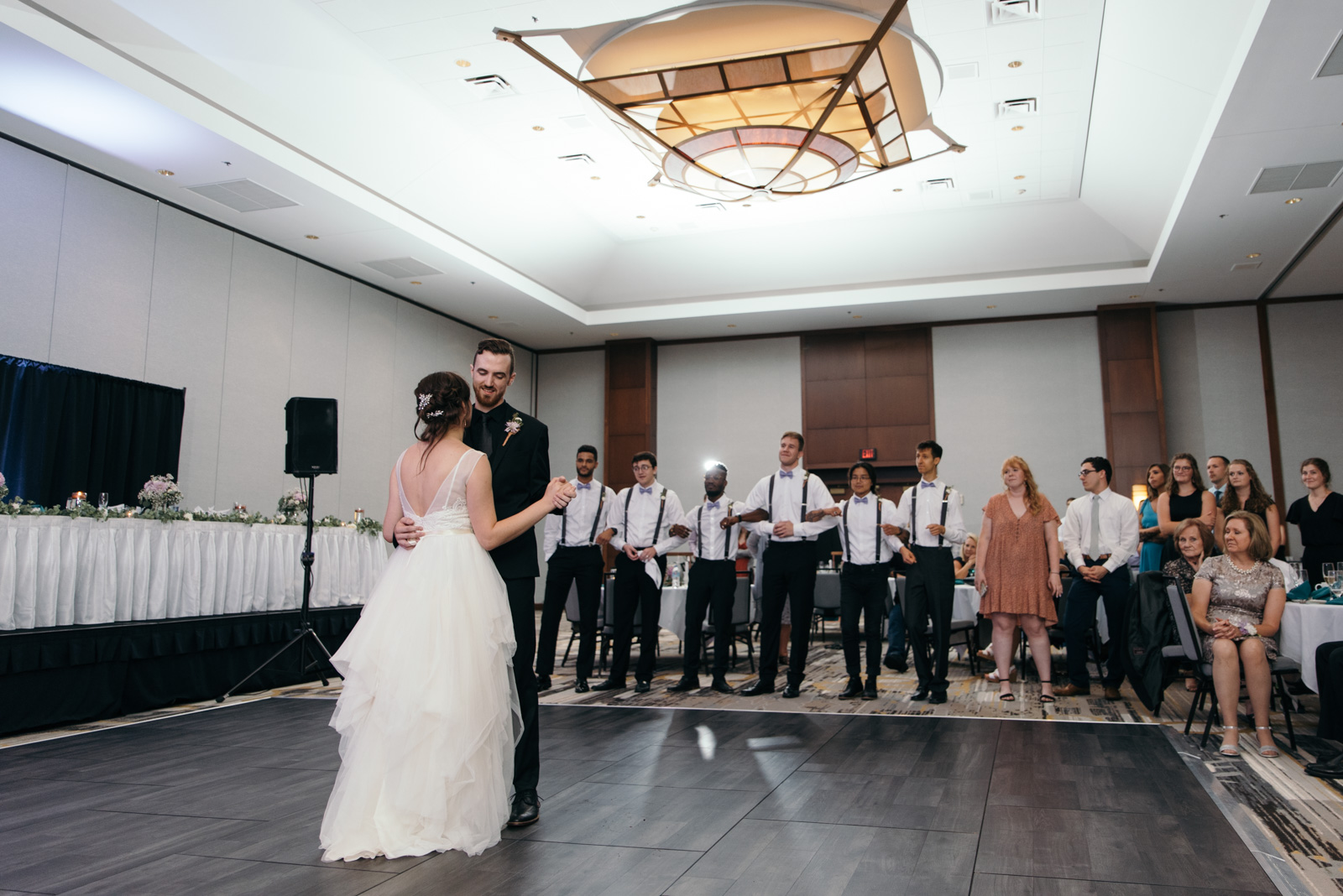 first dance Coralville Marriott Hotel wedding reception