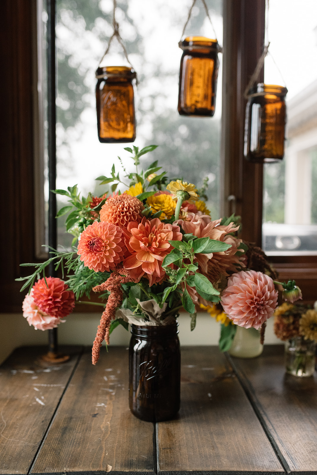 under a tin roof wild flower bridal bouquet