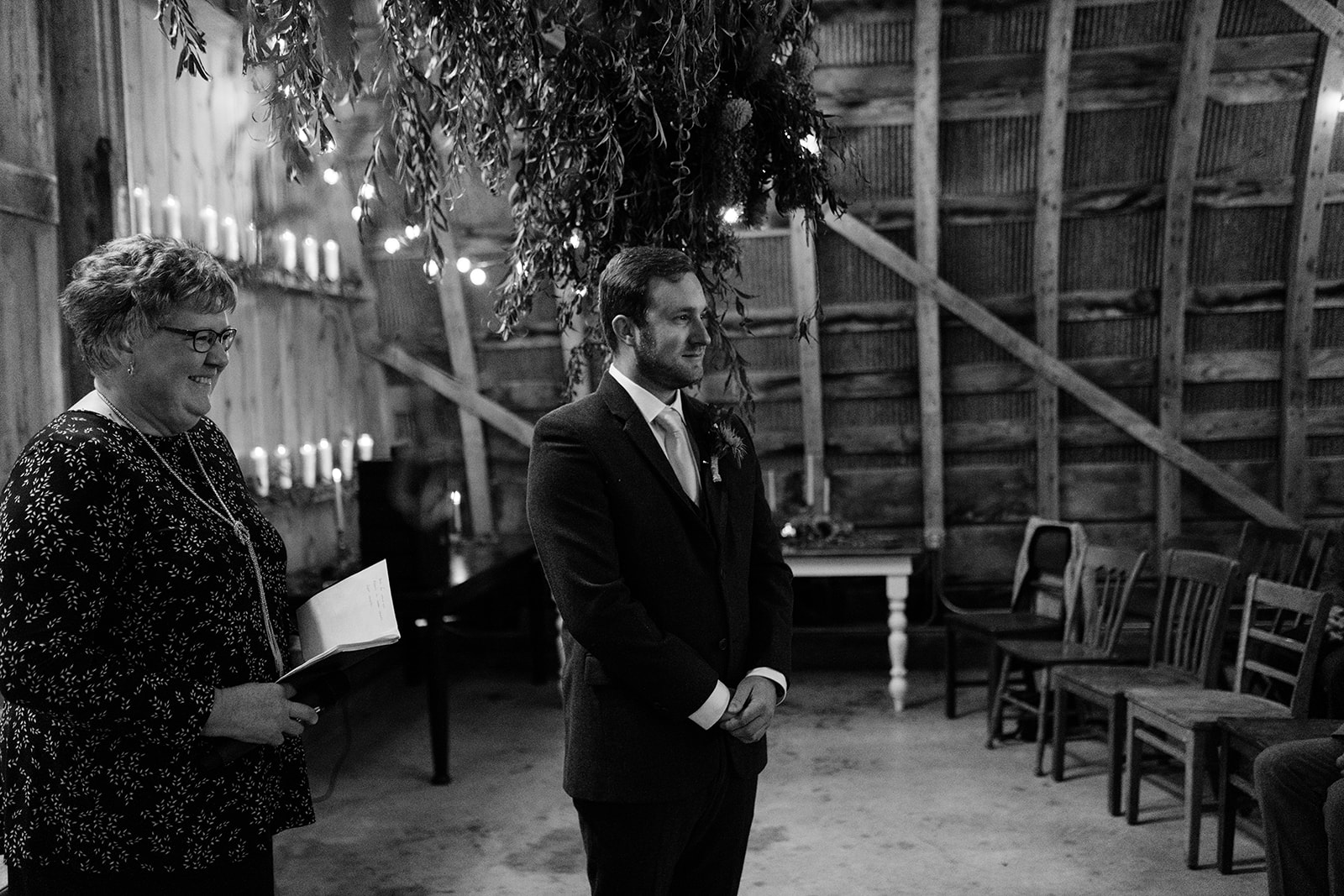 groom wedding ceremony the barn wedding venue