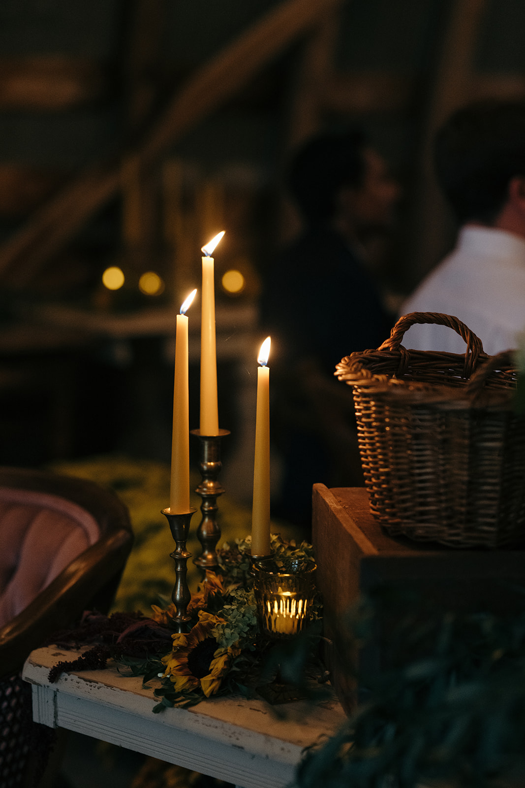 candle wedding decor iowa fall wedding