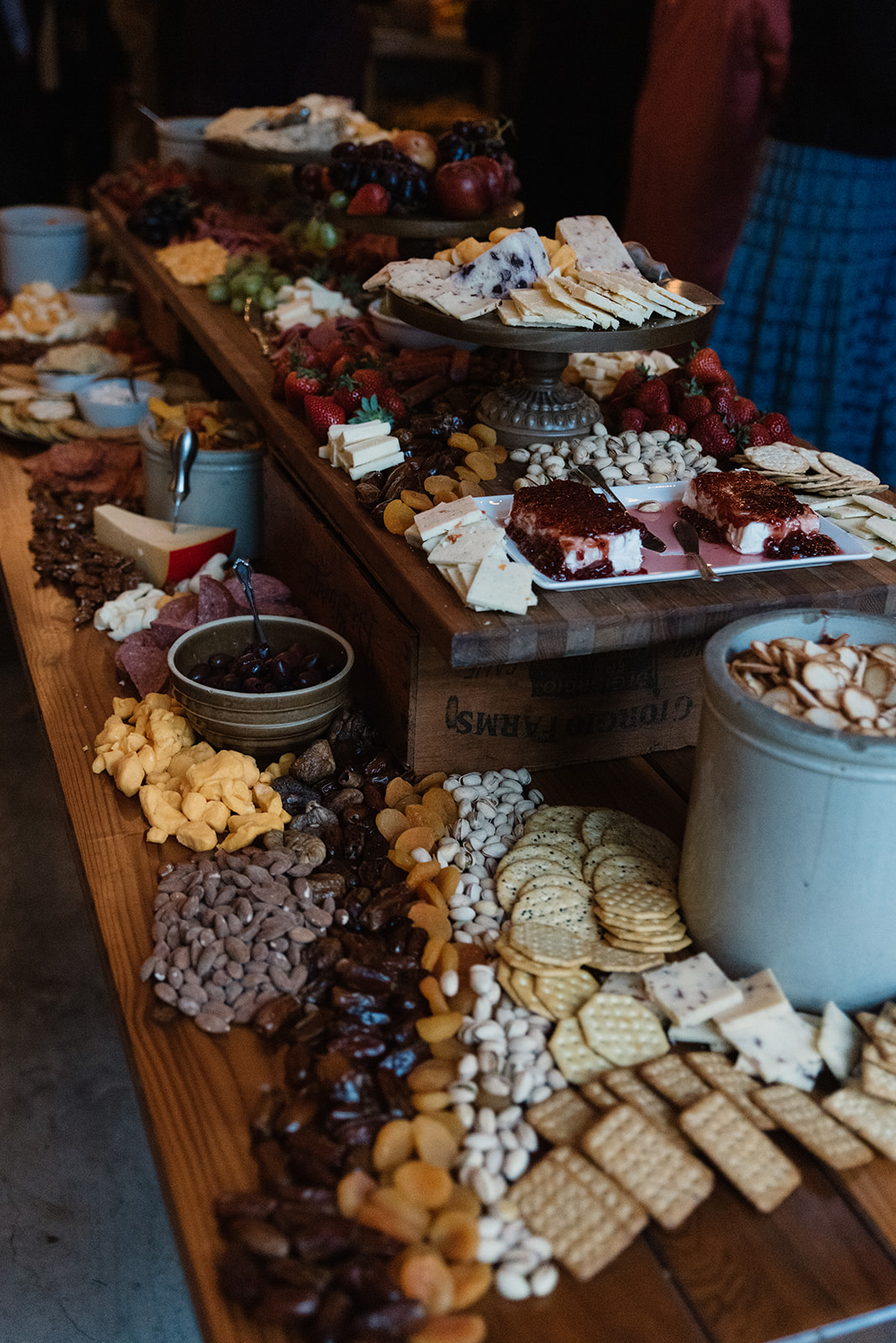 charcuterie table iowa fall wedding