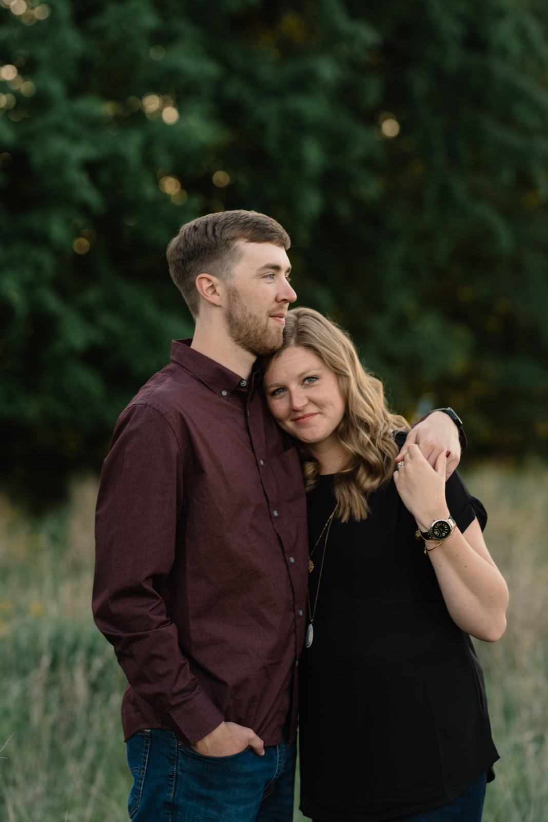 engaged couple george wyth state park engagement session