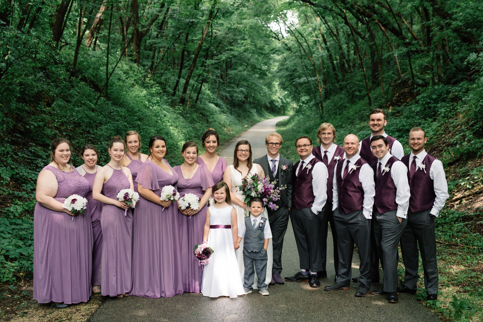 bridal party waverly june wedding