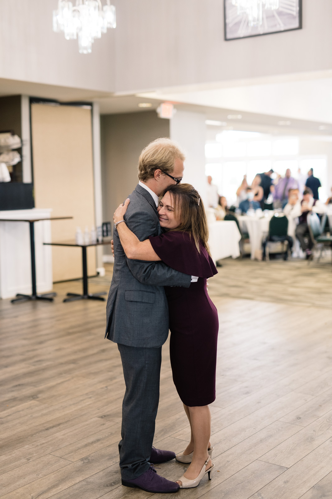 mother and son dance fox ridge golf course wedding reception