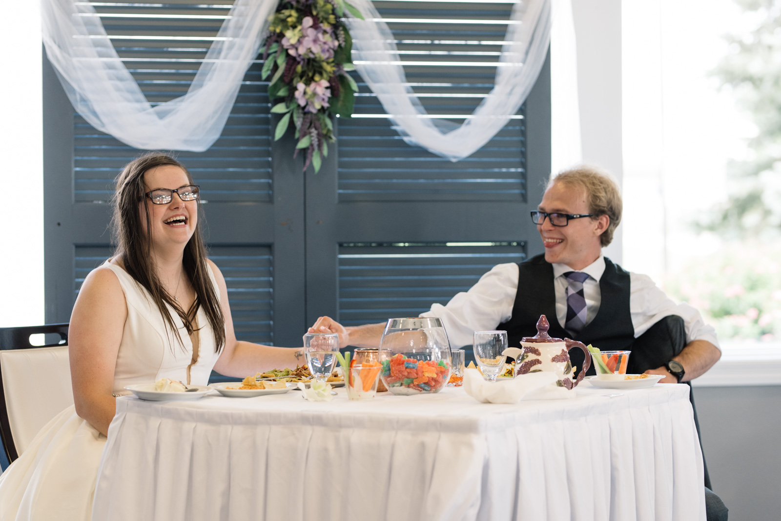 bride and groom fox ridge golf course wedding reception