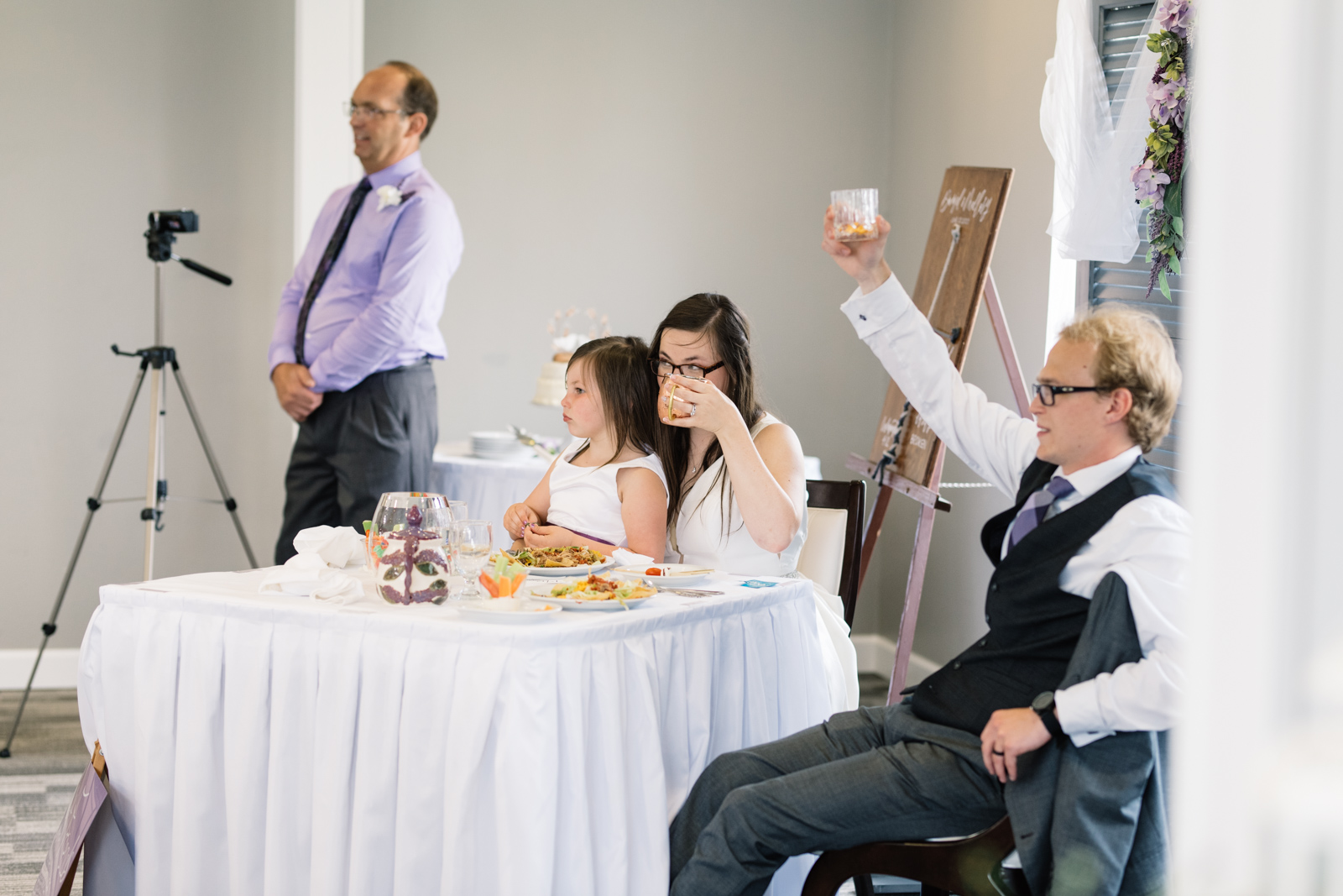 bride and groom fox ridge golf course wedding reception