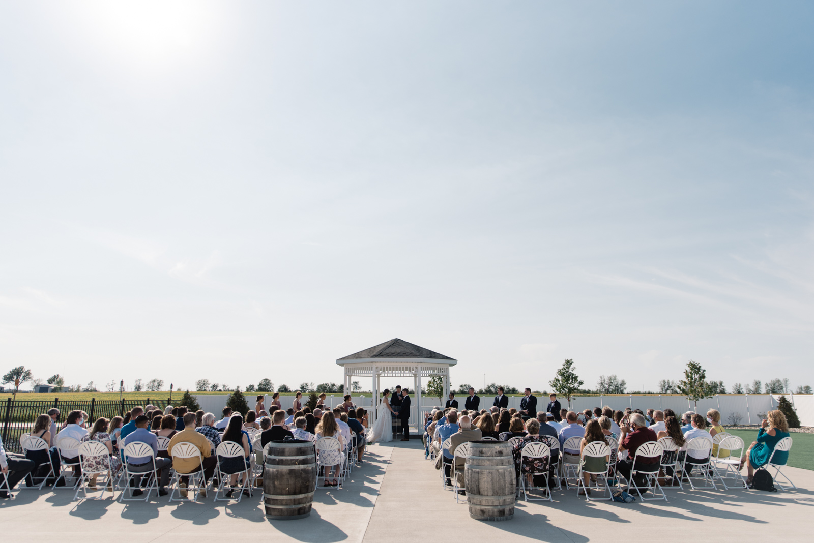 outdoor gazebo wedding ceremony epic event center wedding venue