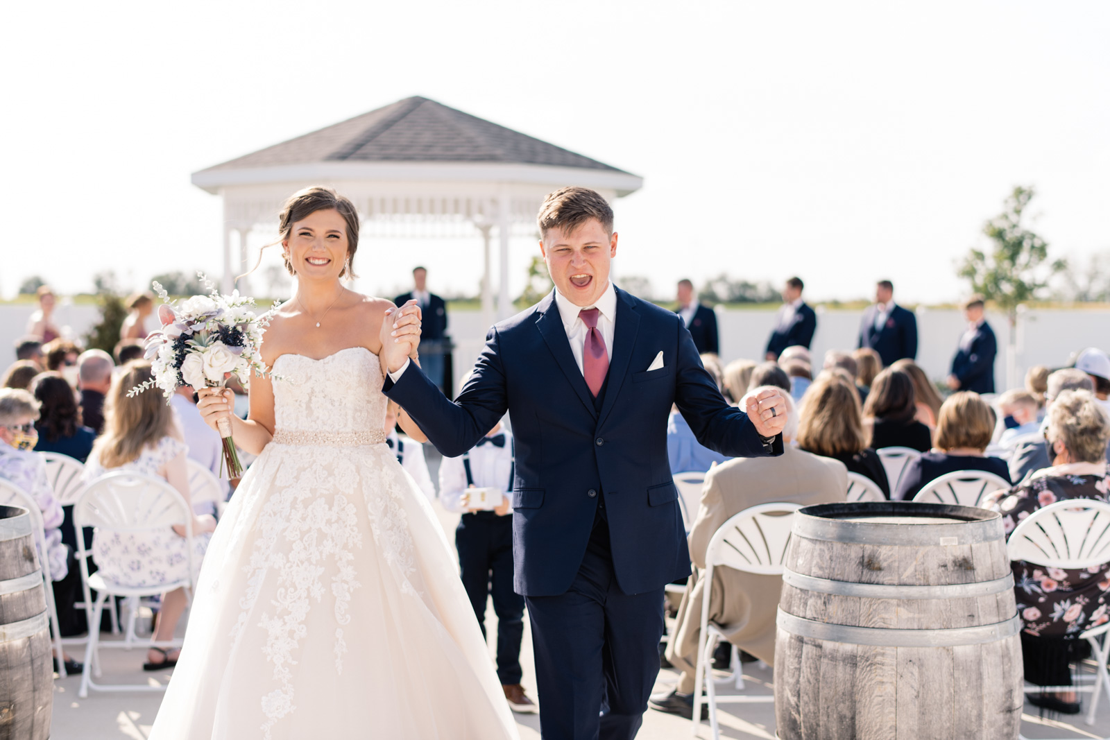 outdoor gazebo wedding ceremony epic event center wedding venue