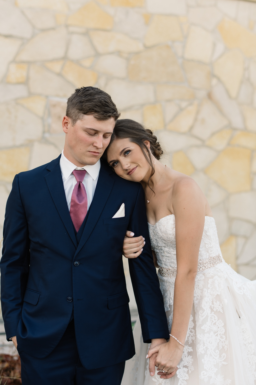 bride and groom portrait cedar rapids wedding