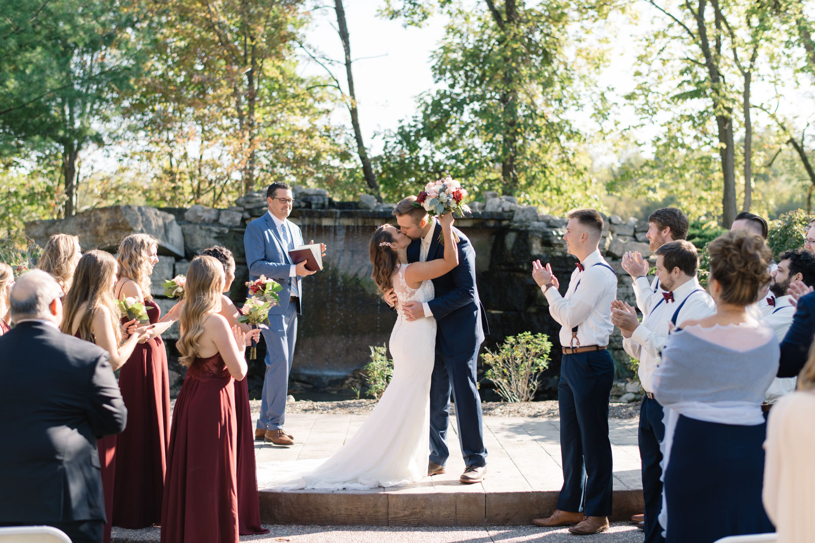 outdoor ceremony bella sala wedding venue tiffin iowa