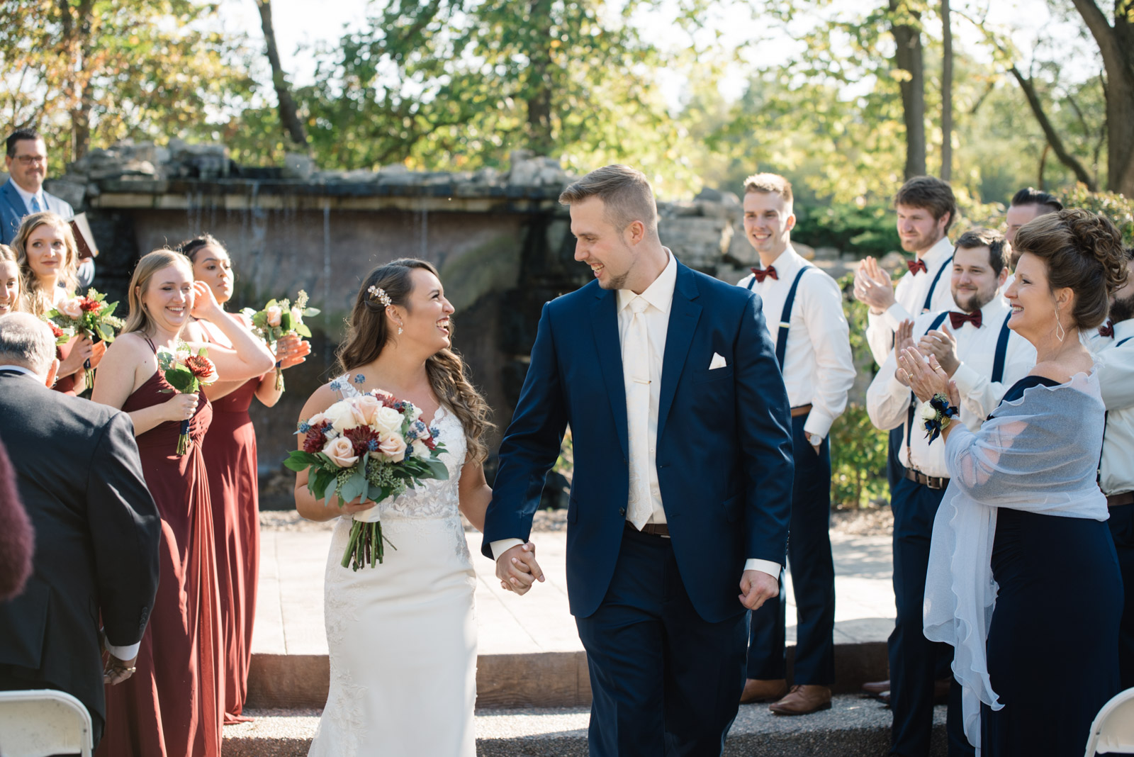 outdoor ceremony bella sala wedding venue tiffin iowa