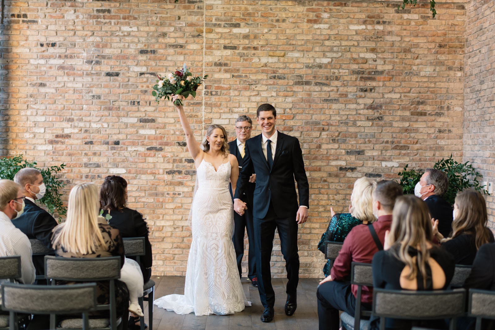 white and green wedding invitation suite