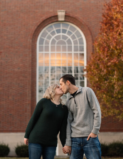 Coe College Cedar Rapids Engagement and Wedding Photography Abby and Erick