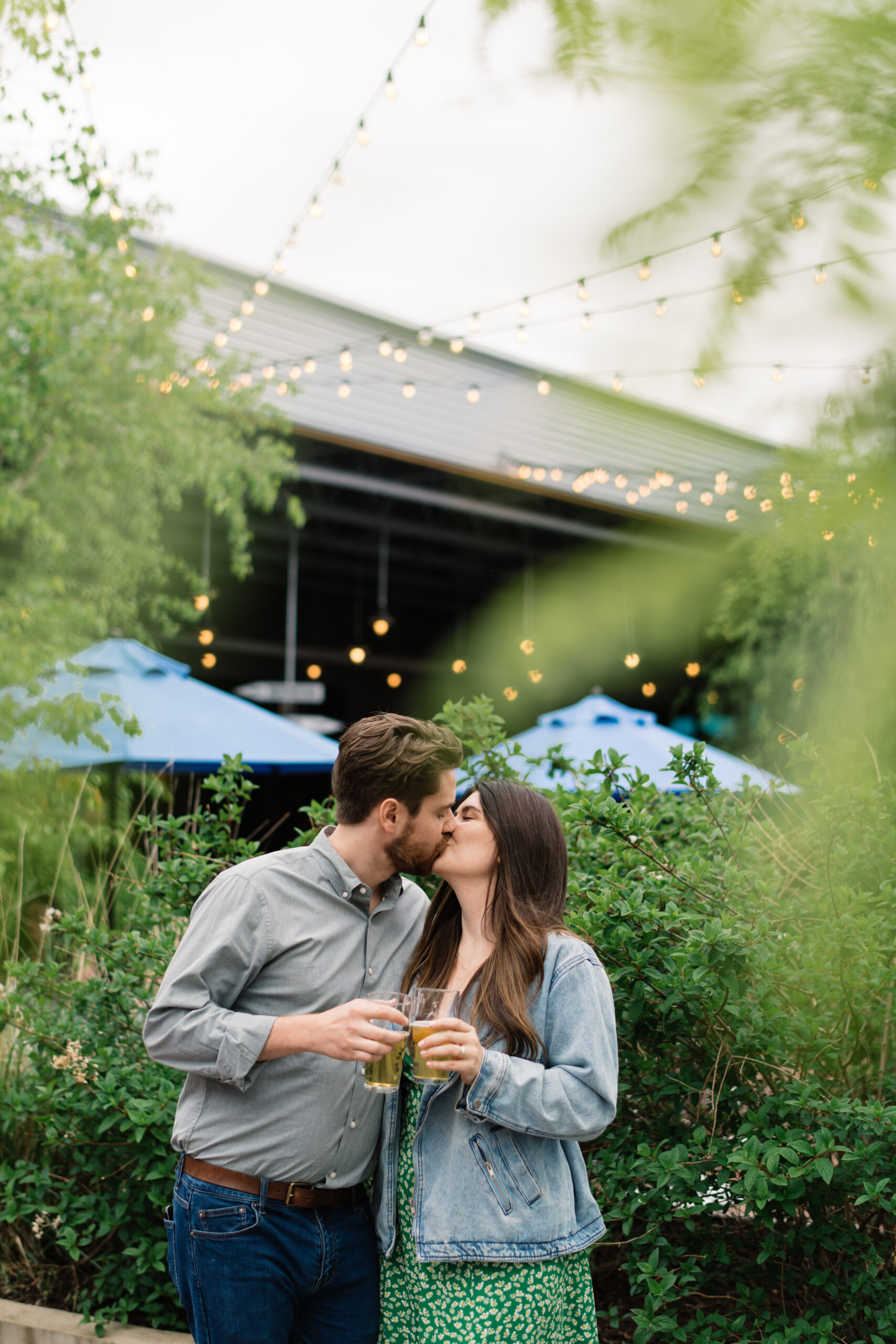 Big Grove Brewery Cedar Rapids Engagement and Wedding Photographer Alex and Mike