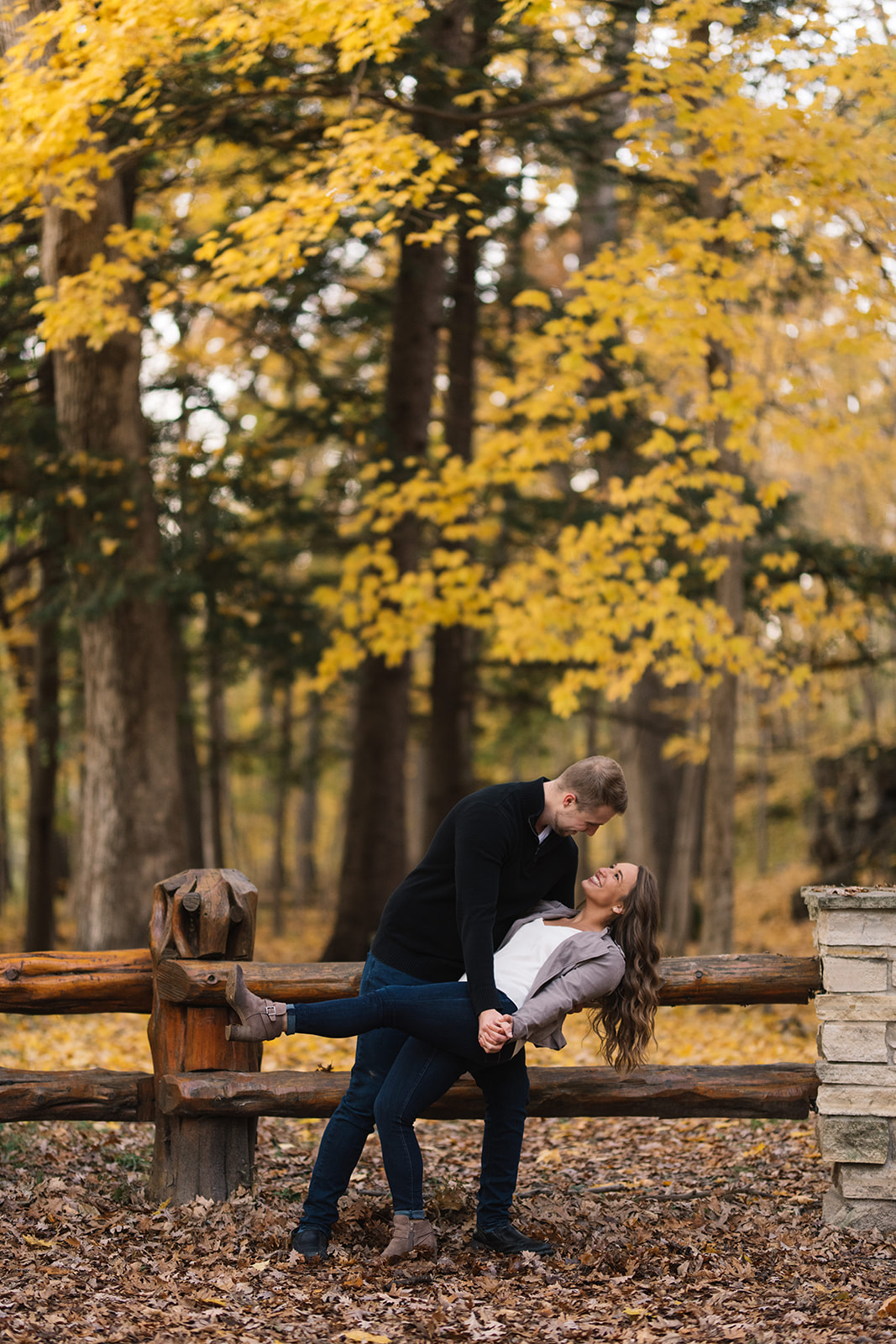 Palisades Park Cedar Rapids Engagement and Wedding Photographer Claire and Aaron