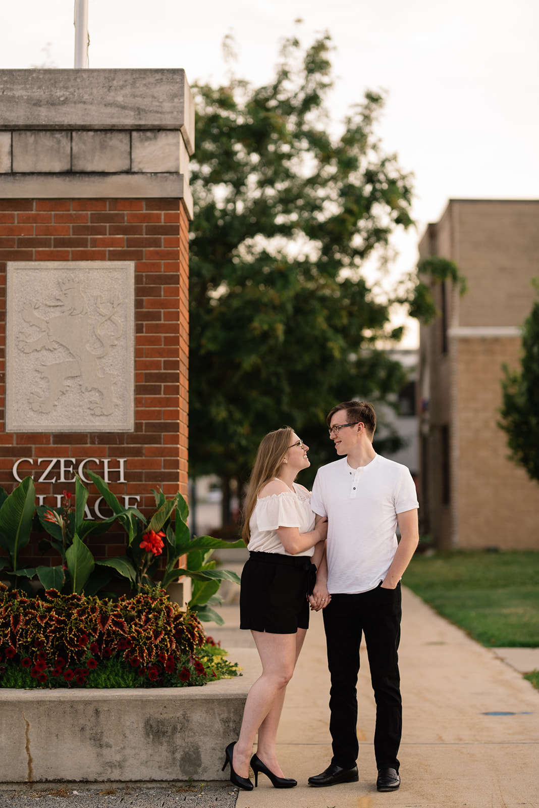 Czech Village Cedar Rapids Engagement and Wedding Photographers Sarah and Zach