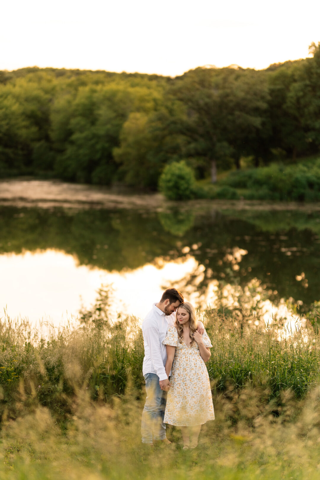 Cedar Rapids Engagement | Lake Iowa Park | Emily + Ted