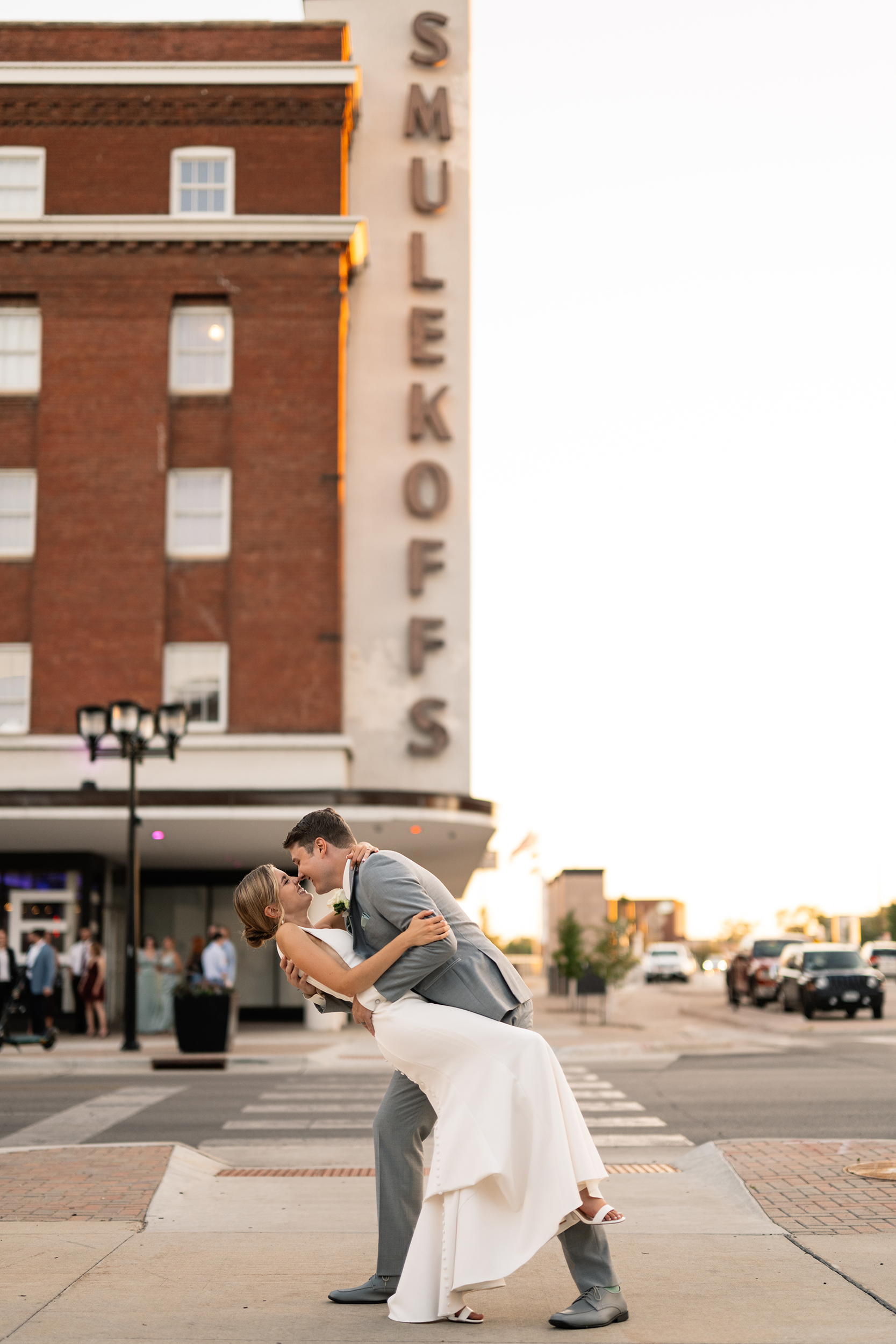 red and pink floral bouquet olympic south side theater wedding venue cedar rapids