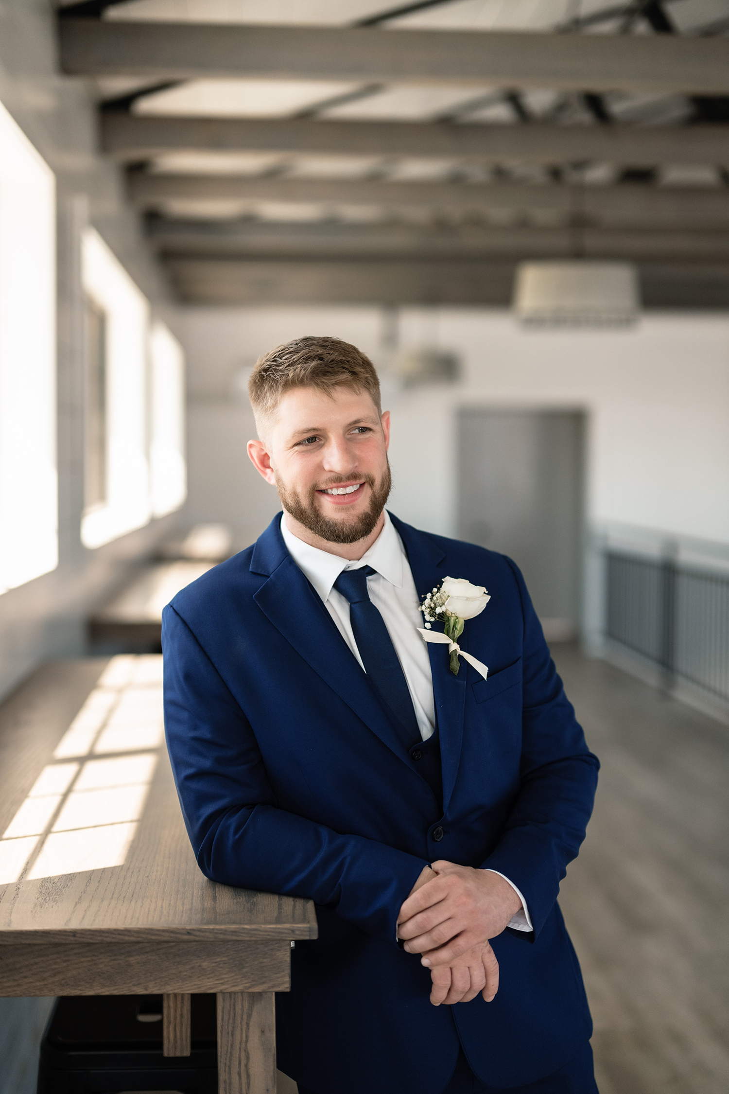 red and pink floral bouquet olympic south side theater wedding venue cedar rapids